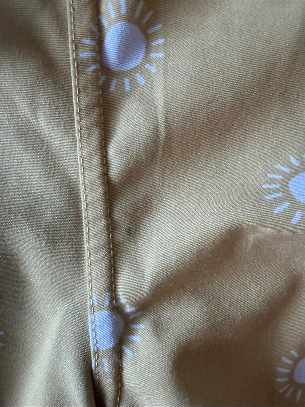 Rylee + Cru Yellow Shorts with White Sun Print size 2-3T